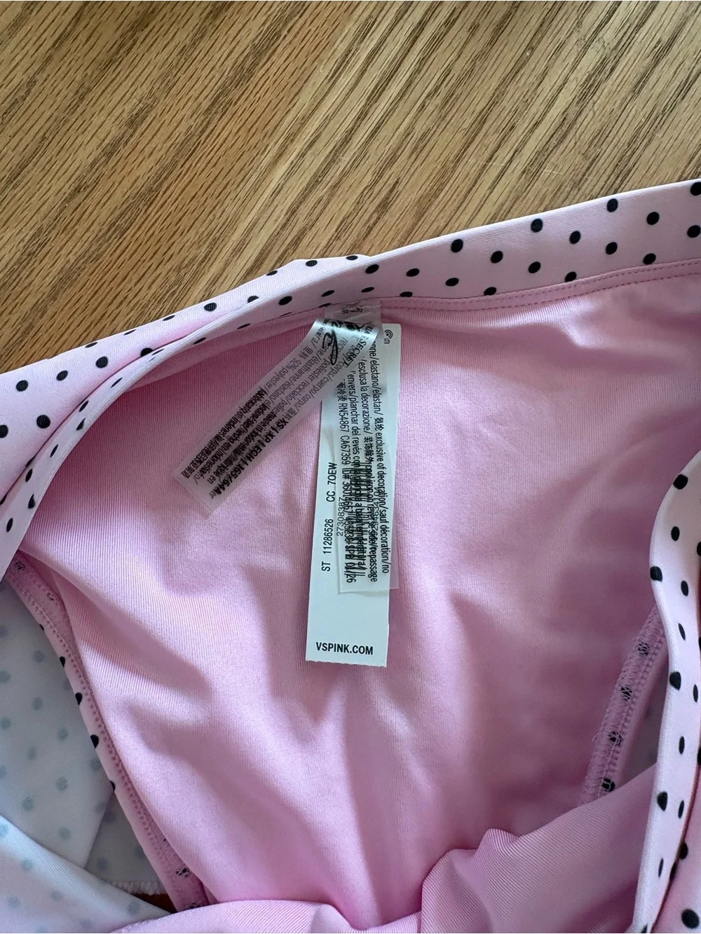 Frankies bikinis Pink Polka Dot Two-Piece Set